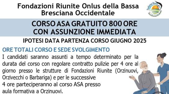Nuovo corso formativo ASA gratuito